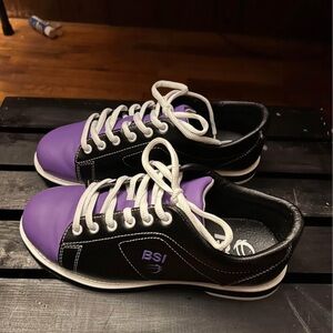 Women's Athletic Shoes - Black and Purple